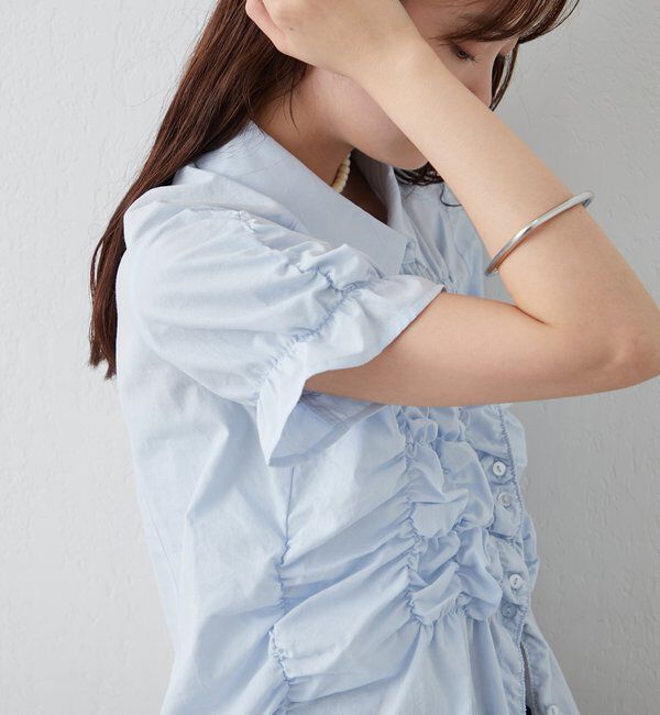  「シャーリングシェイプシャツ」|シャツ・ブラウス|