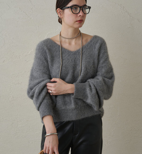  「FURカシミヤVニット」|ニット・セーター|