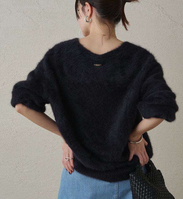  「FURカシミヤVニット」|ニット・セーター|