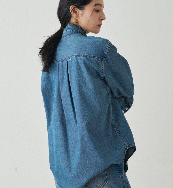  「デニムボウタイブラウス」|シャツ・ブラウス|
