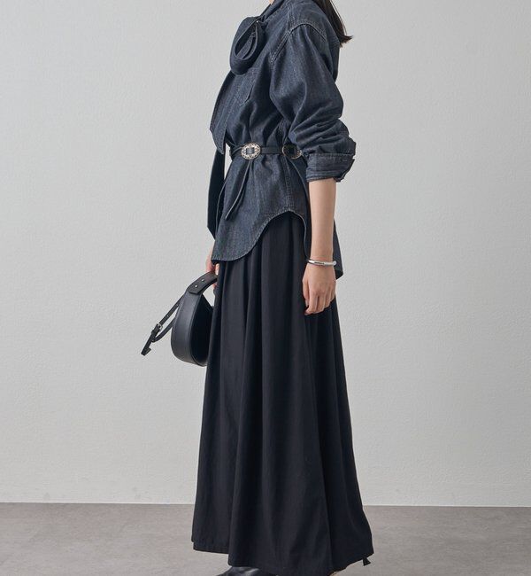  「デニムボウタイブラウス」|シャツ・ブラウス|