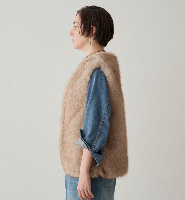  「フェイクファーベスト」|ベスト・ジレ|
