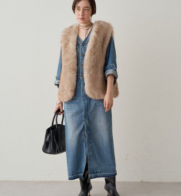  「フェイクファーベスト」|ベスト・ジレ|
