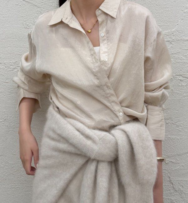  「とろみシャツ」|シャツ・ブラウス|アイボリー