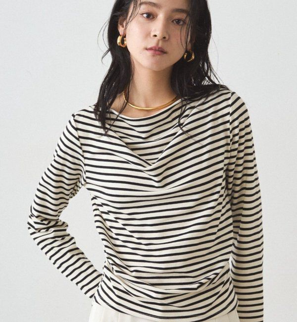  「ドレープロンT」|Tシャツ・カットソー|ブラックその他1