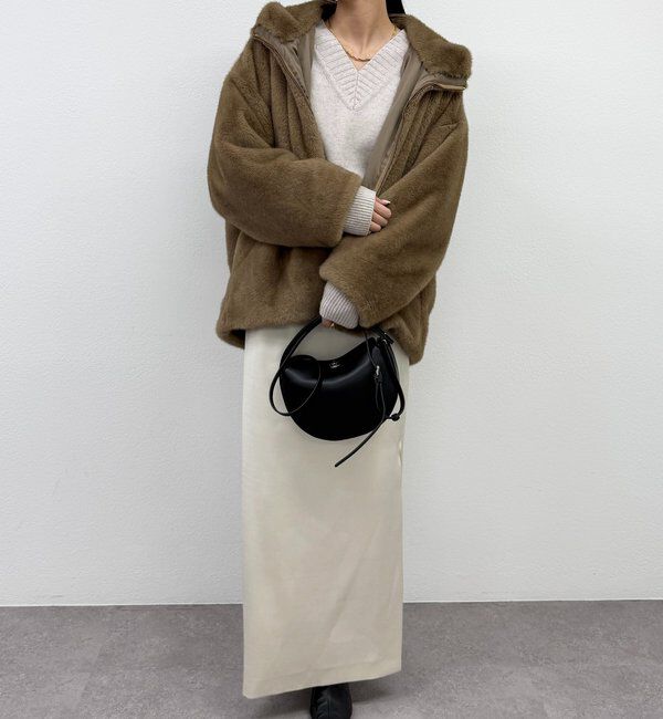  「フードフェイクファーブルゾン」|ベスト・ジレ|