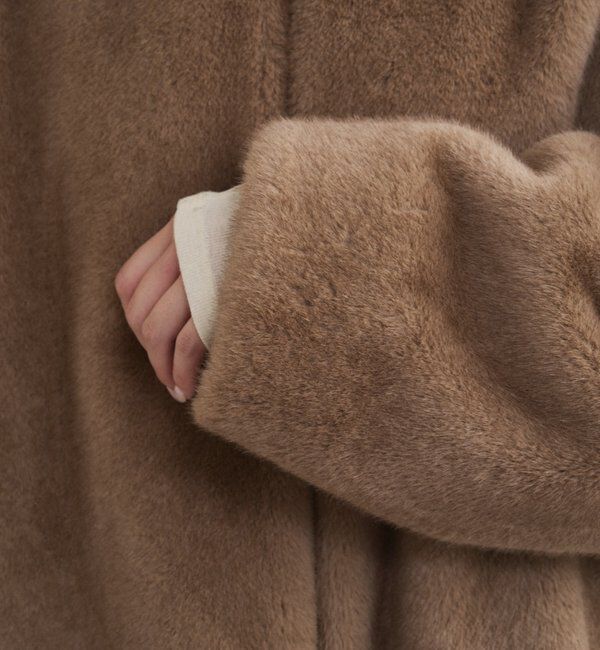  「フードフェイクファーブルゾン」|ベスト・ジレ|