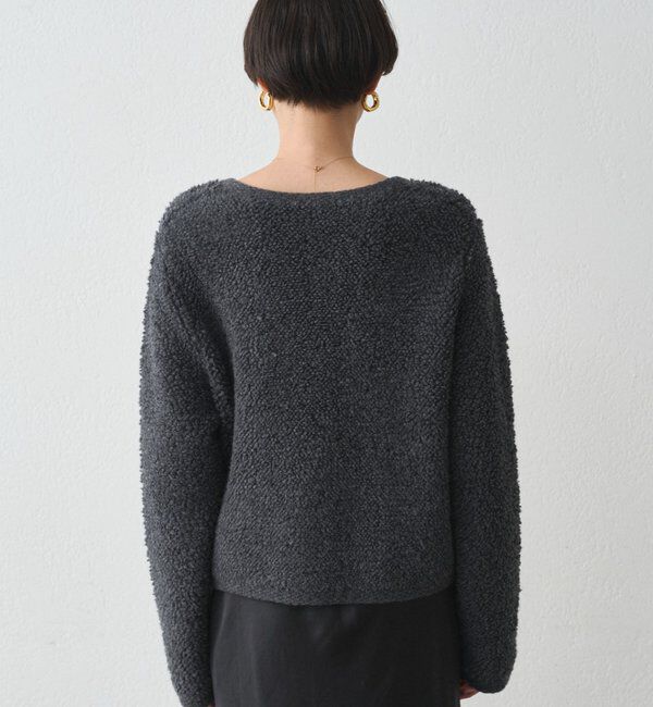  「ウールボアニットコーディガン」|ニット・セーター|
