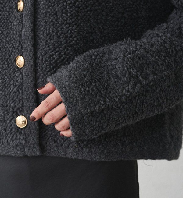  「ウールボアニットコーディガン」|ニット・セーター|