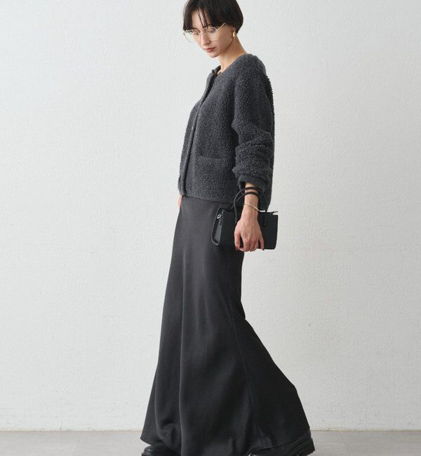  「ウールボアニットコーディガン」|ニット・セーター|