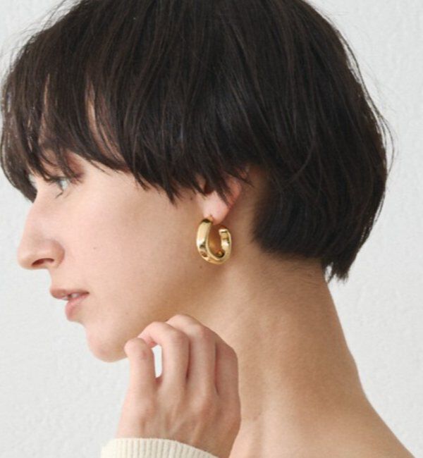  「【GALENA/ガレナ】ボリュームスクエアピアス」|リング|