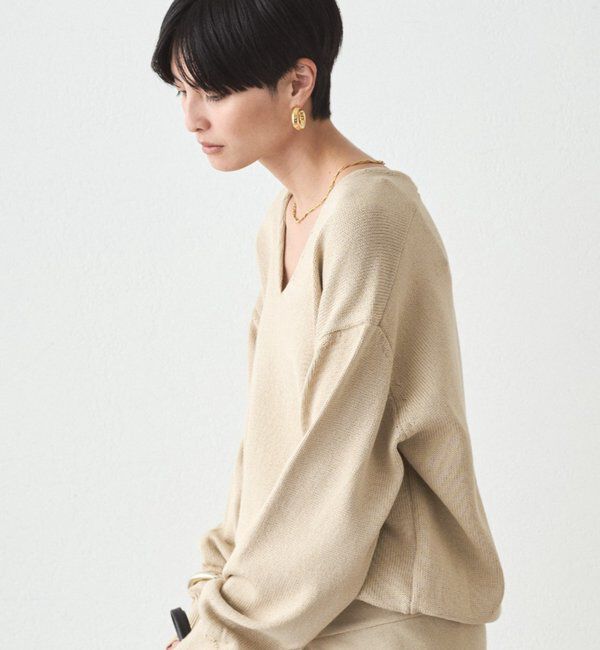  「コットンVニット」|ニット・セーター|