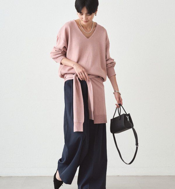  「コットンVニット」|ニット・セーター|