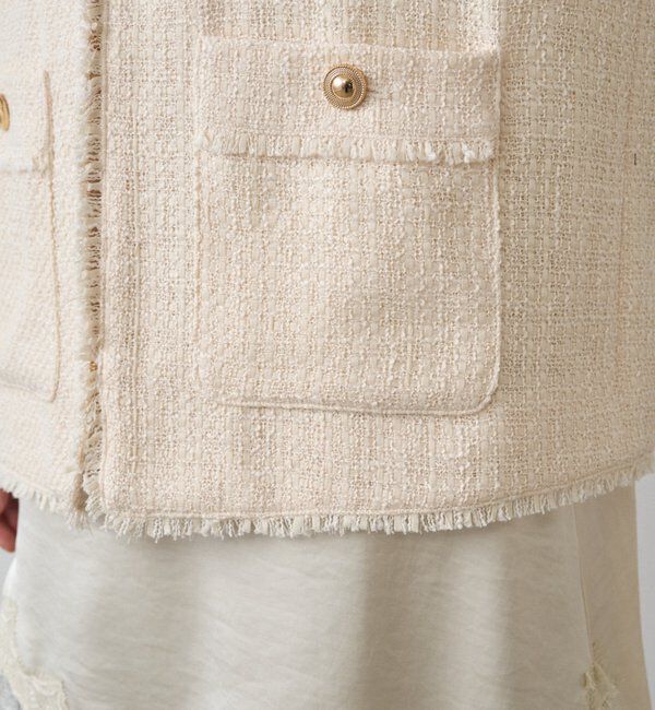  「ファンシーツイードジャケット」|ベスト・ジレ|
