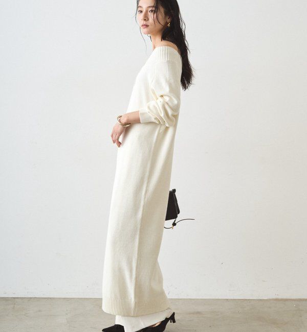  「ハイスリットニットワンピース」|ワンピース|