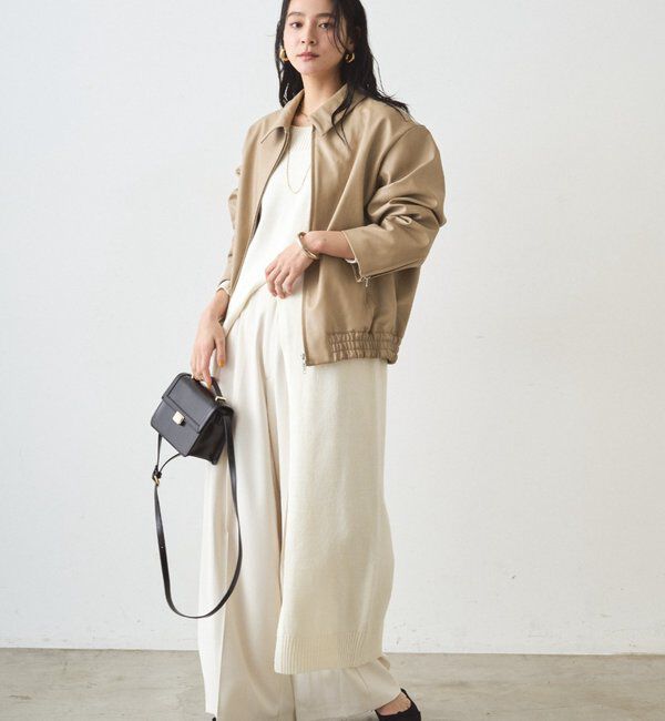  「ハイスリットニットワンピース」|ワンピース|