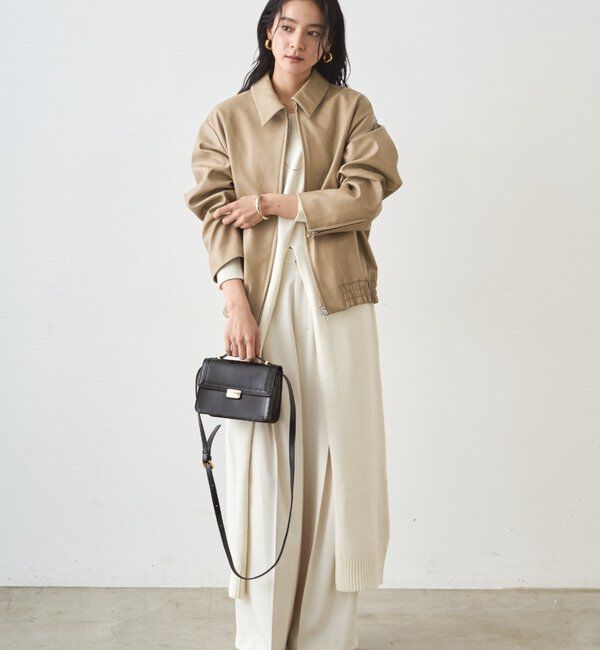  「ハイスリットニットワンピース」|ワンピース|