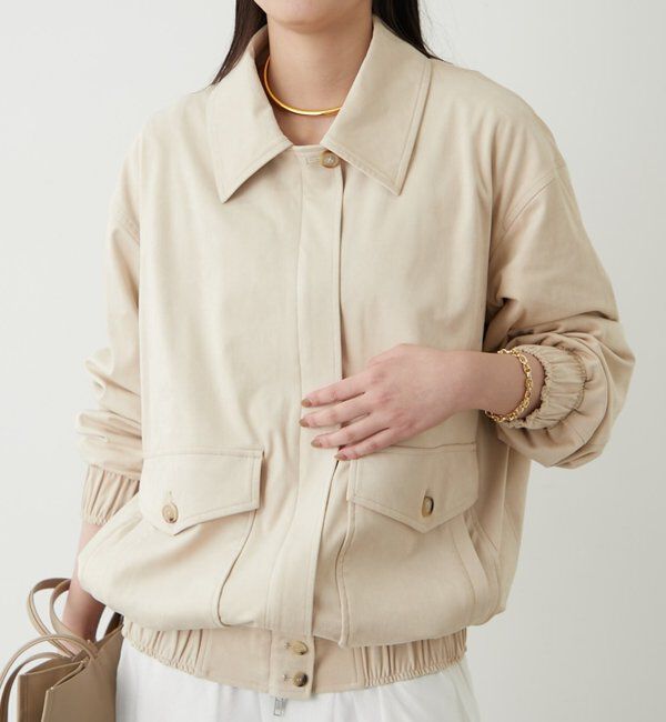  「フェイクスウェードブルゾン」|ブルゾン・スタジャン|