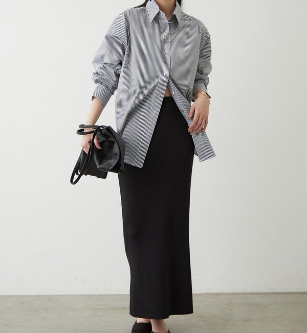  「ストライプBigシャツ」|シャツ・ブラウス|