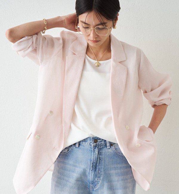  「リネンライクシアージャケット」|ベスト・ジレ|