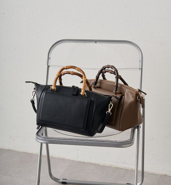  「【GALENA/ガレナ】バンブーハンドルBag」|ショルダー・メッセンジャー|