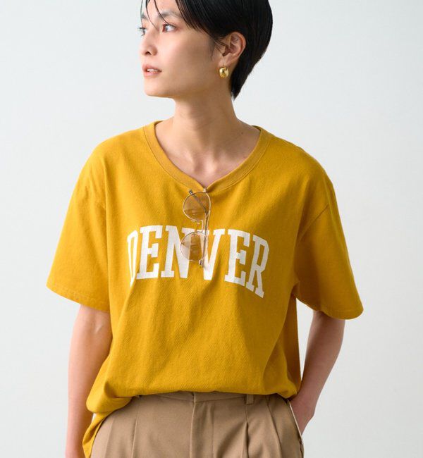  「カラーロゴTシャツ」|Tシャツ・カットソー|イエロー