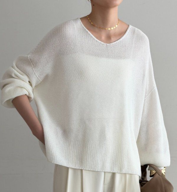  「2WAYギマコットンニット」|ニット・セーター|
