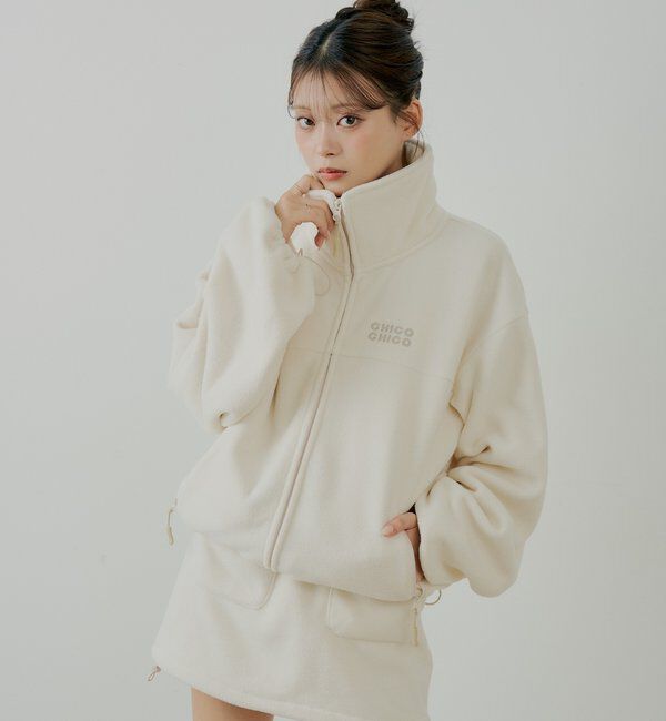  「【セットアップ対応】胸ロゴフリーストップス」|シャツ・ブラウス|