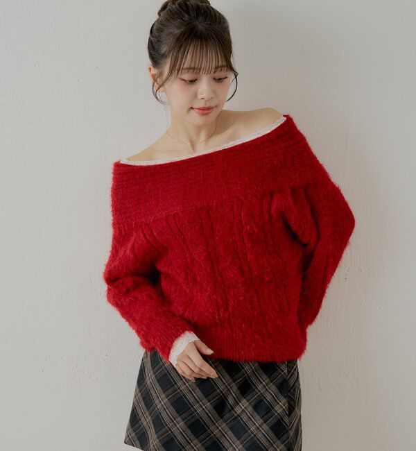  「カップ付きレースコンパクトトップス」|Tシャツ・カットソー|