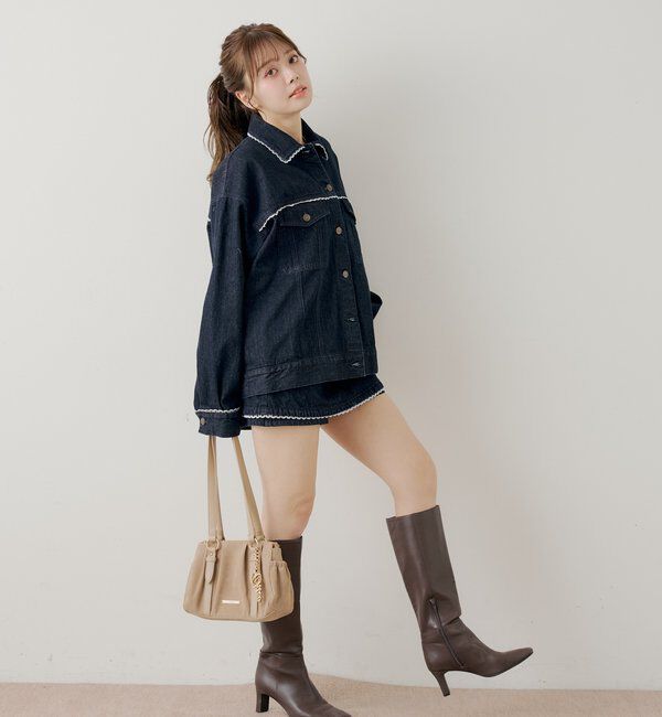  「ボックスデニムタイトスカート」|スカート|