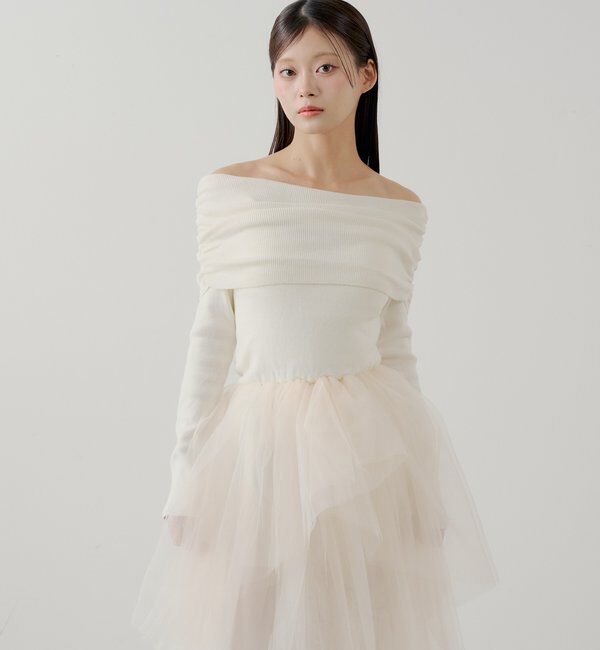  「【SALON by Chico】ティアードボリュームドッキングワンピース」|ワンピース|