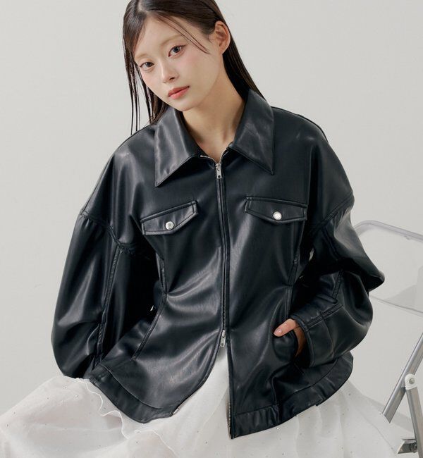  「【SALON by Chico】デニムペプラムジャケット」|その他|