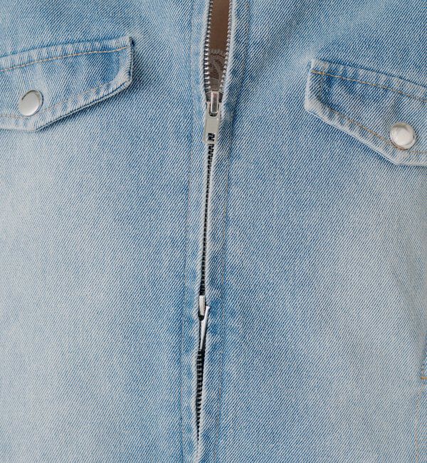  「【SALON by Chico】デニムペプラムジャケット」|その他|