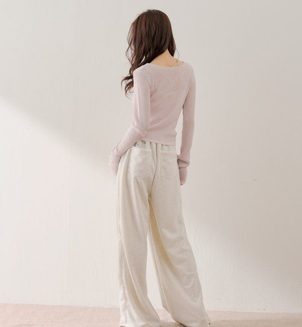  「サイドレーススウェットパンツ」|チノ|