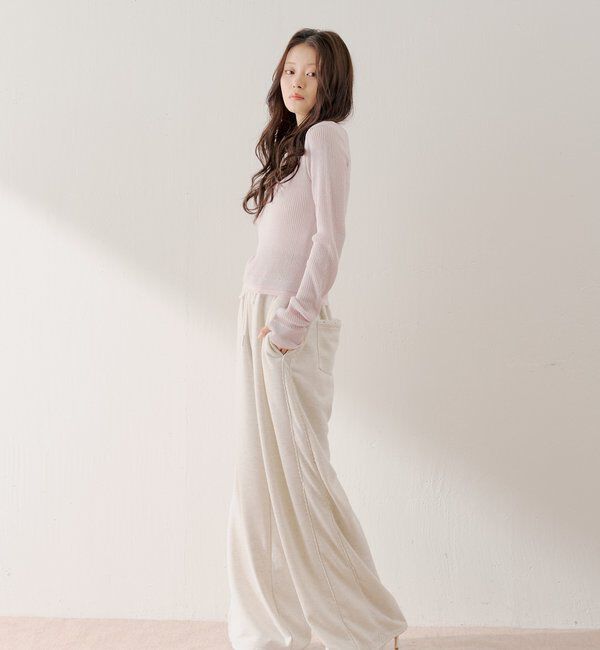  「サイドレーススウェットパンツ」|チノ|