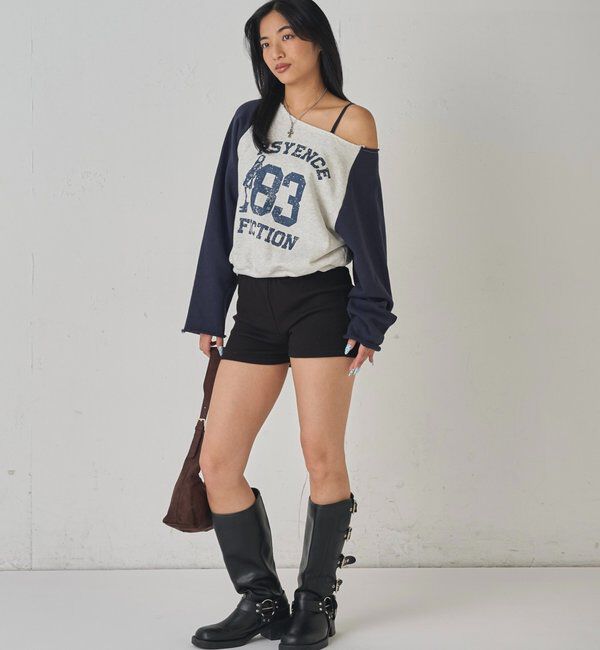  「エリオットナンバリングワンショルダースウェット」|Tシャツ・カットソー|