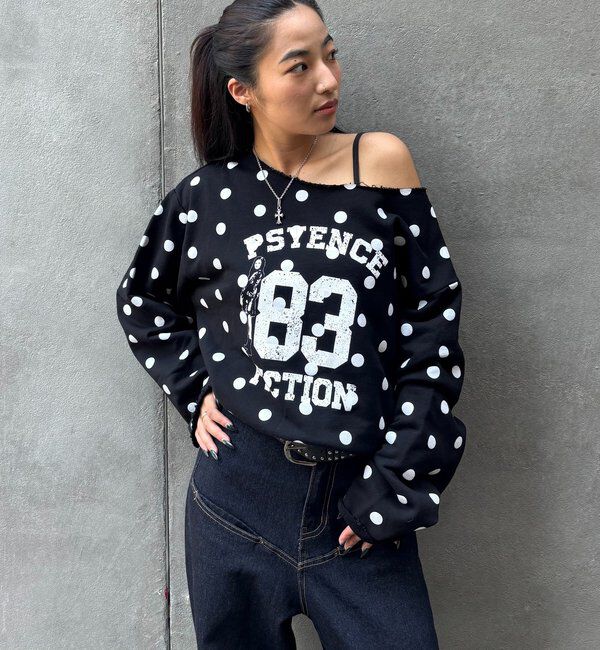  「エリオットナンバリングワンショルダースウェット」|Tシャツ・カットソー|