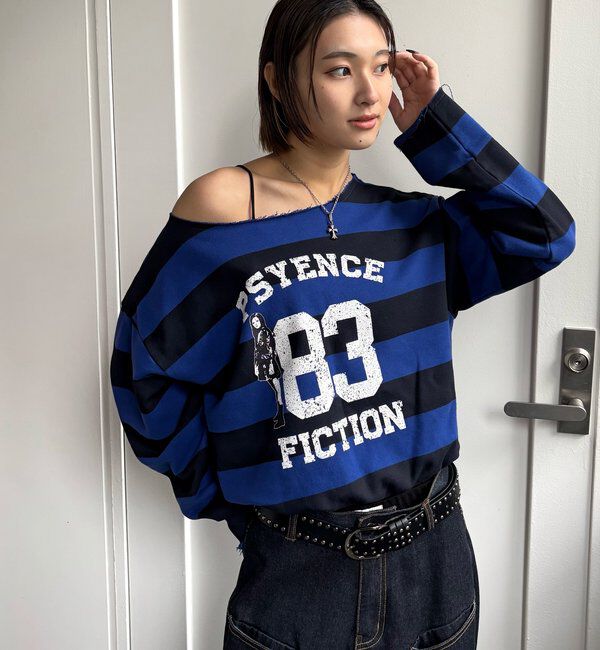  「エリオットナンバリングワンショルダースウェット」|Tシャツ・カットソー|