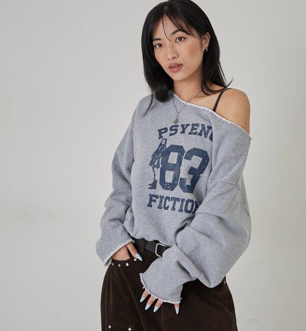  「エリオットナンバリングワンショルダースウェット」|Tシャツ・カットソー|