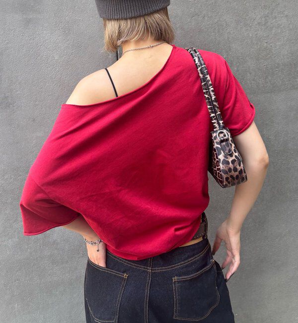  「【新色追加】エリオットオフショルTEE」|Tシャツ・カットソー|