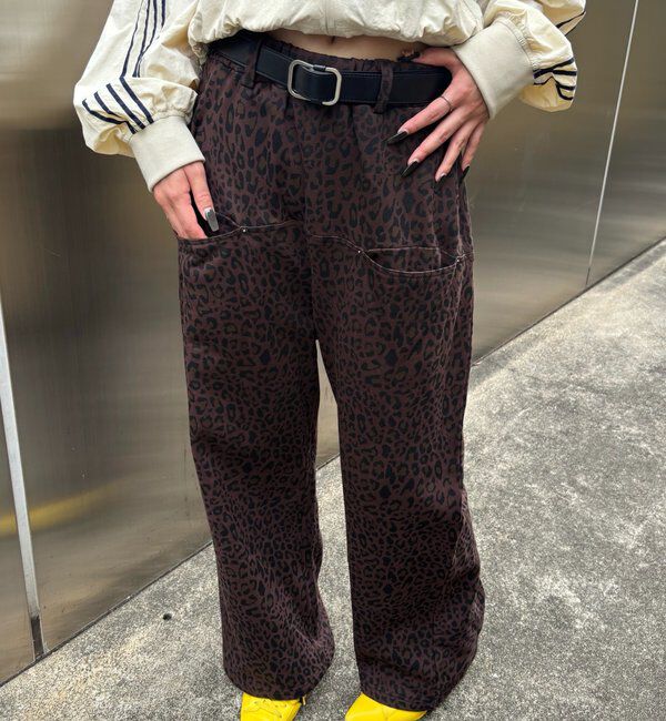  「【低身長・高身長対応】スラッシュポケットスウェットイージーパンツ」|チノ|ブラウンその他1