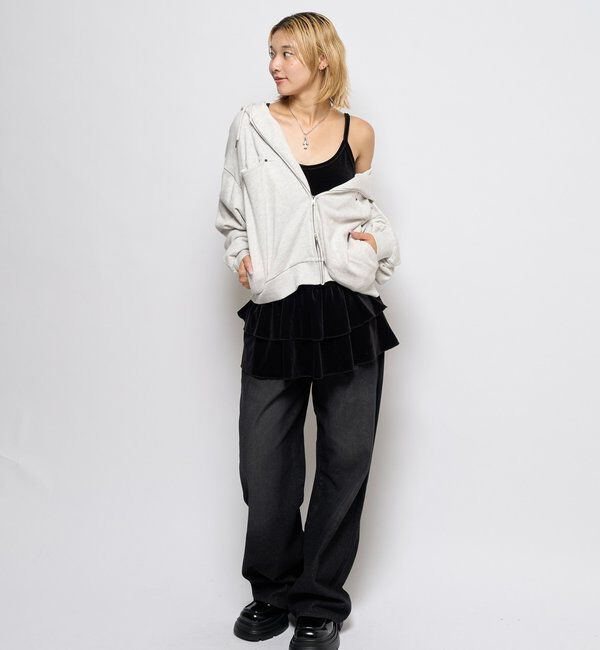  「スラッシュポケットスウェットパーカー」|パーカー|