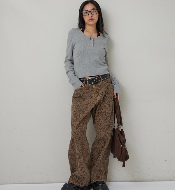  「リングドットL/Sトップス」|Tシャツ・カットソー|