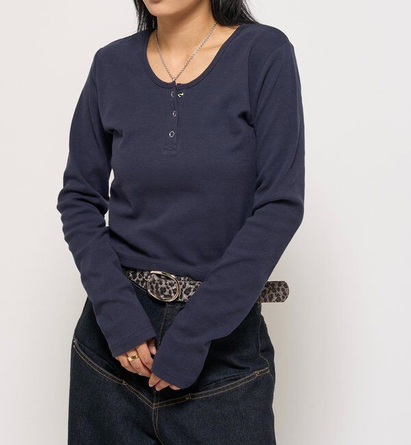  「リングドットL/Sトップス」|Tシャツ・カットソー|