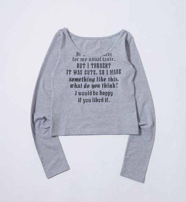  「【WEB限定】フレーズロゴトップス」|Tシャツ・カットソー|