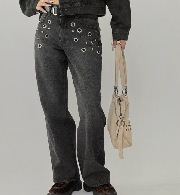  「アイレットローライズデニム」|デニム|