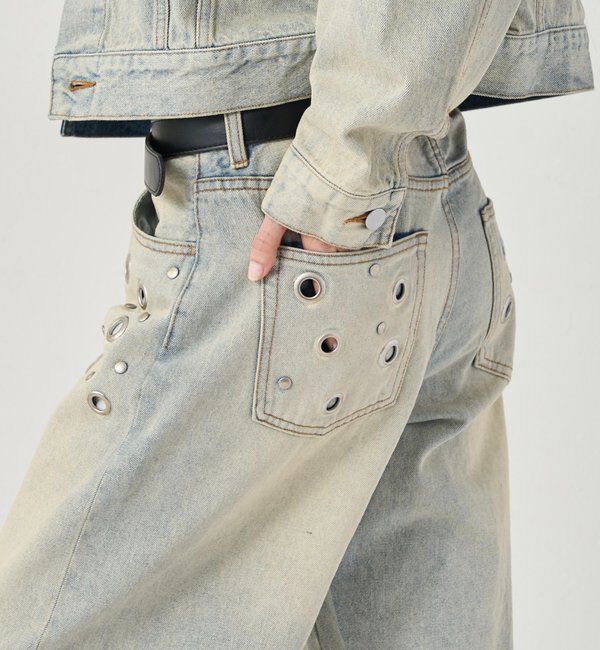  「アイレットローライズデニム」|デニム|