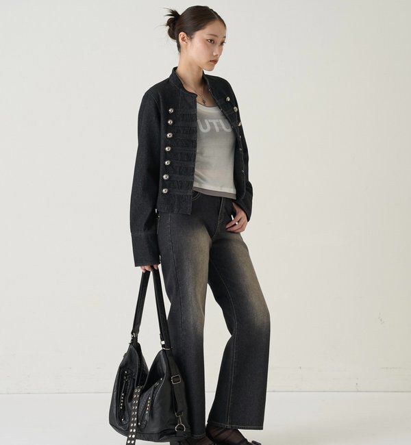  「ナポレオンデニムジャケット」|ブルゾン・スタジャン|