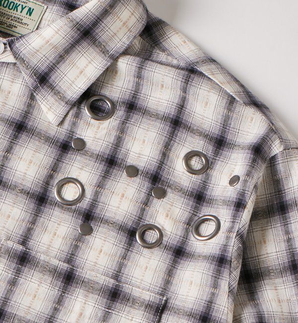  「KOOKY'Nハトメチェックシャツ」|シャツ・ブラウス|