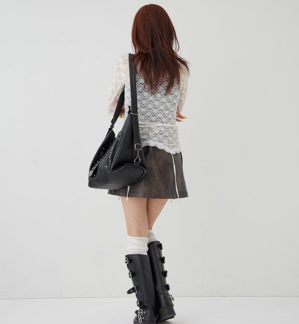  「ファイヤーマンレザーラップスカート」|スカート|